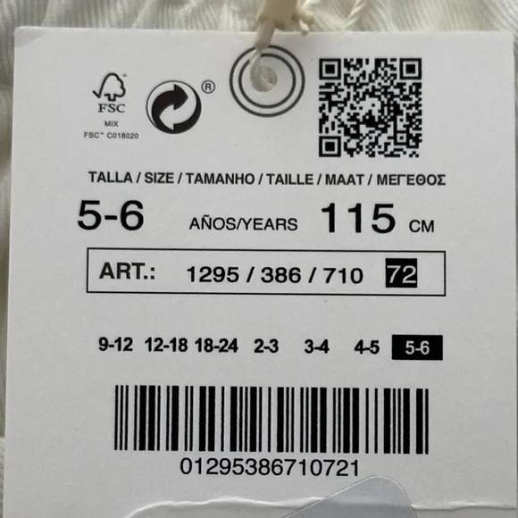 ZARA Kids | Off White | CULOTTES WITH POCKETS - Picture 4 of 4